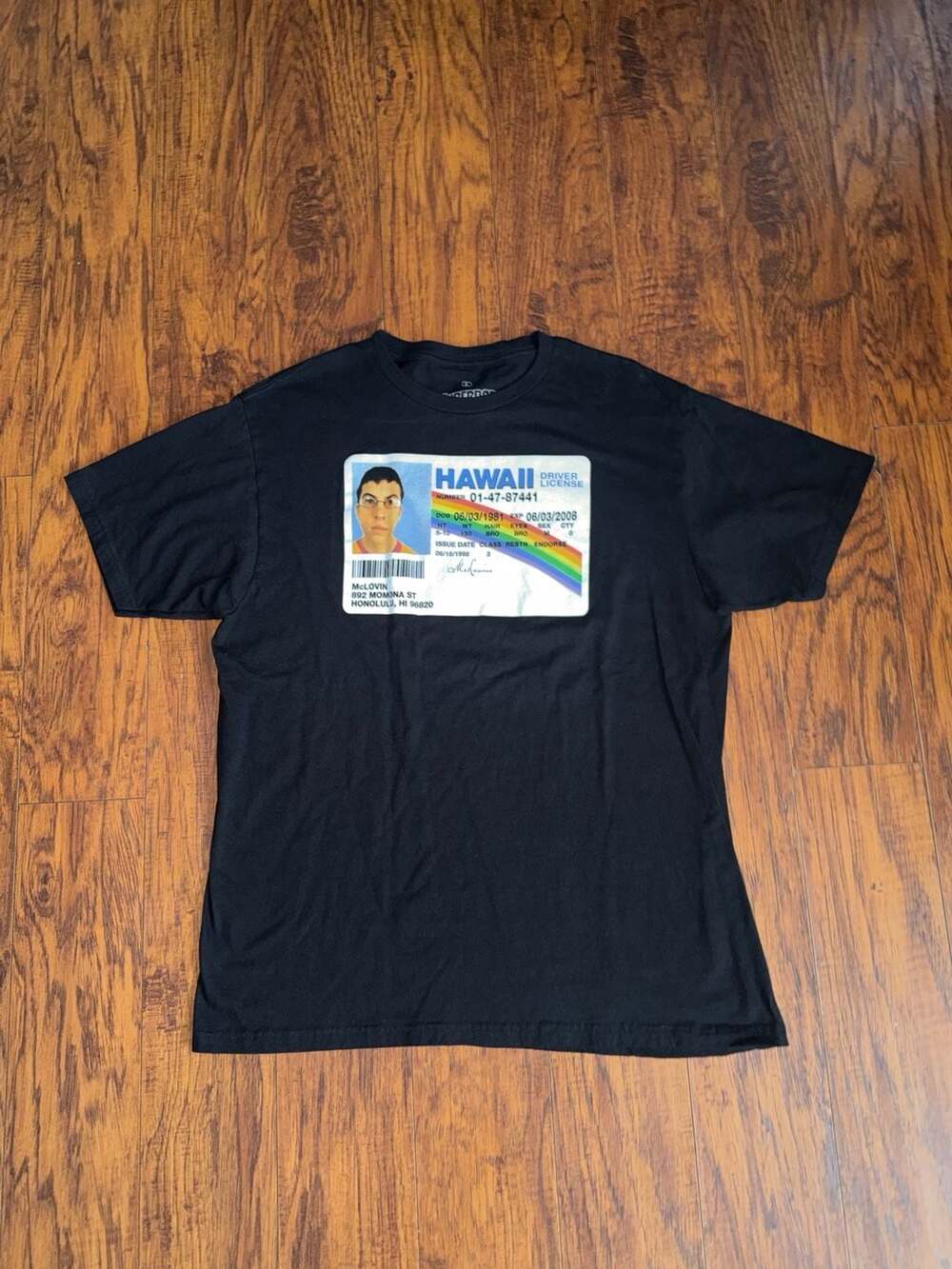 Ripple Junction Superbad McLovin Hawaii Driver's License Graphic T-Shirt